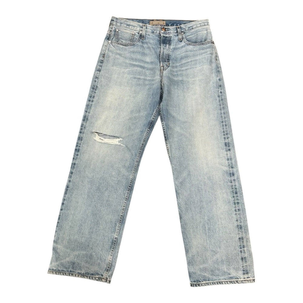 Point Sur Jeans Womens Size 30 Canyon Boyfriend Selvedge Edition Light Wash